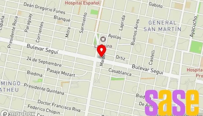 mapa de Electro Segui Tienda de electricidad en Rosario