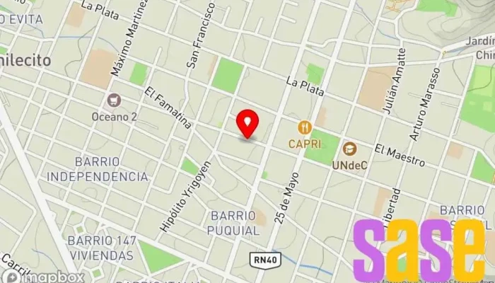 mapa de Electro Servicasas  en Chilecito