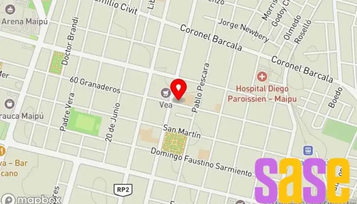 mapa de Electro servicios Tienda de electricidad en Maipú