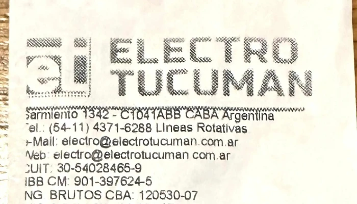 Electro Tucuman Sa Precios - Autonomous City