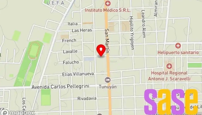 mapa de ELECTRO TUNUYAN S.A  en Tunuyán