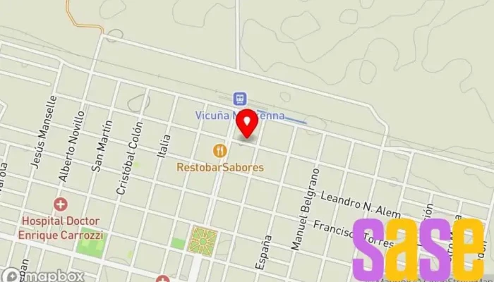 mapa de Electro2 S.R.L. Tienda de electricidad en Vicuña Mackenna