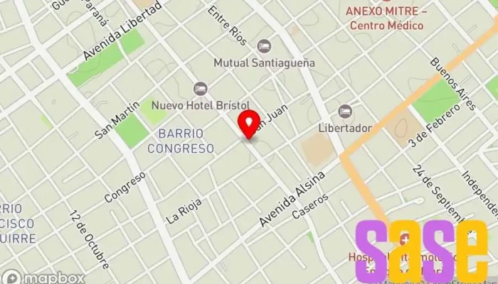 mapa de Electrocentro S.R.L Tienda de electricidad en Santiago del Estero