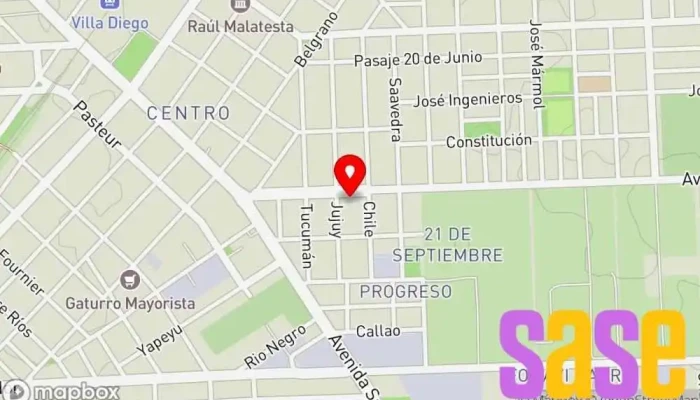 mapa de Electroconst S.R.L. Agencia de alquiler de equipos en Villa Gdor. Galvez