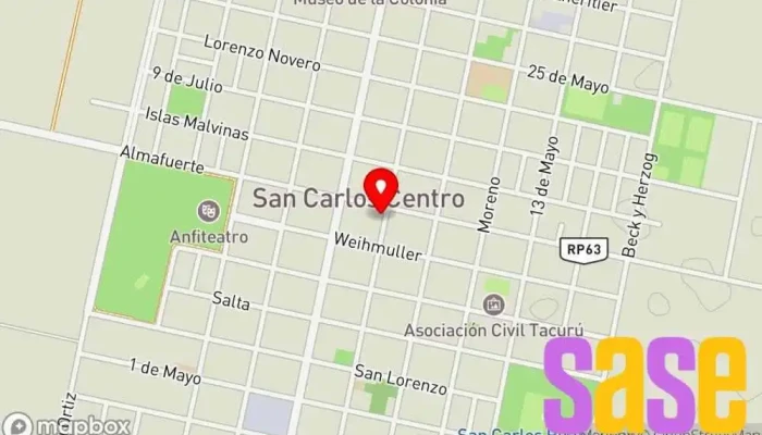 mapa de ElectroFer Repuestos Proveedor de repuestos de electrodomésticos en San Carlos Centro