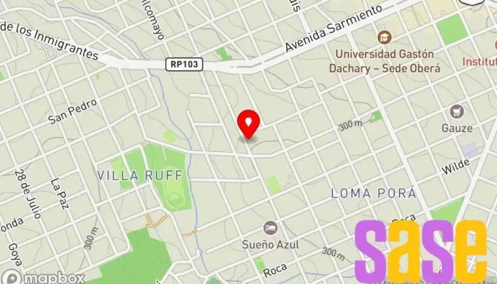 mapa de Electrofran : Mantenimientos Eléctricos Tienda de electrónica en Oberá