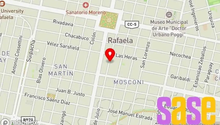mapa de Electrogar Tienda de electricidad, Tienda de electrodomésticos, Tienda de iluminación en Rafaela