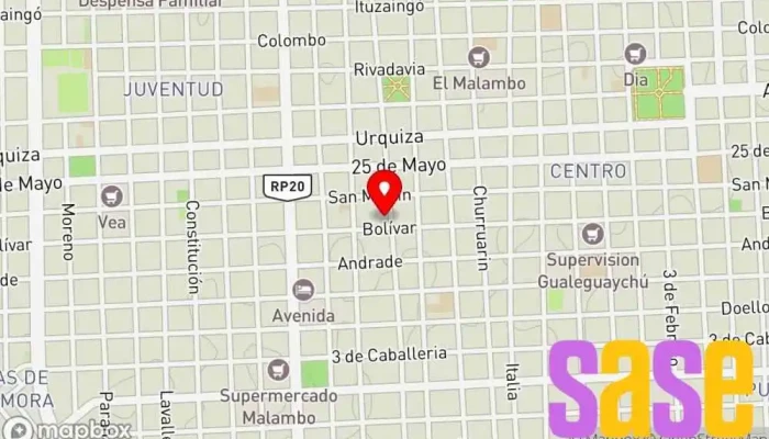 mapa de Electrogas Service Oficial Comercio en Gualeguaychú