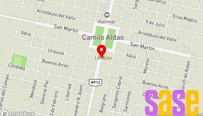 mapa de Electrohogar - Daniel Nant Tienda de artículos para el hogar en Camilo Aldao