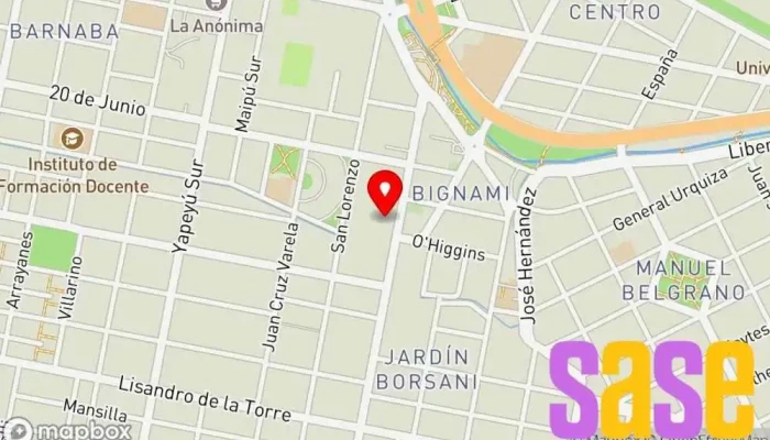 mapa de Electroiluminacion del Sur  en Villa Regina