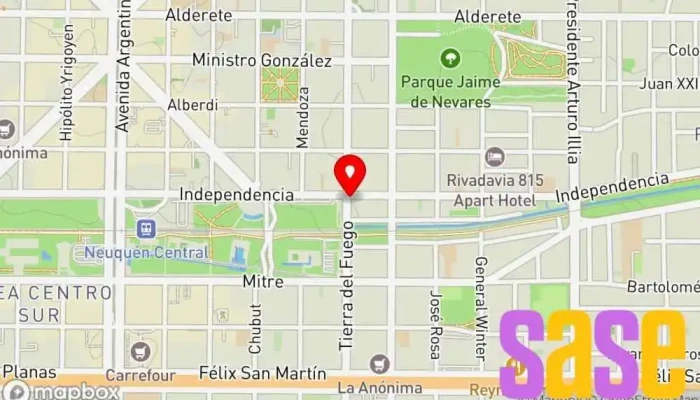 mapa de Electroluz Tienda de electricidad en Neuquén