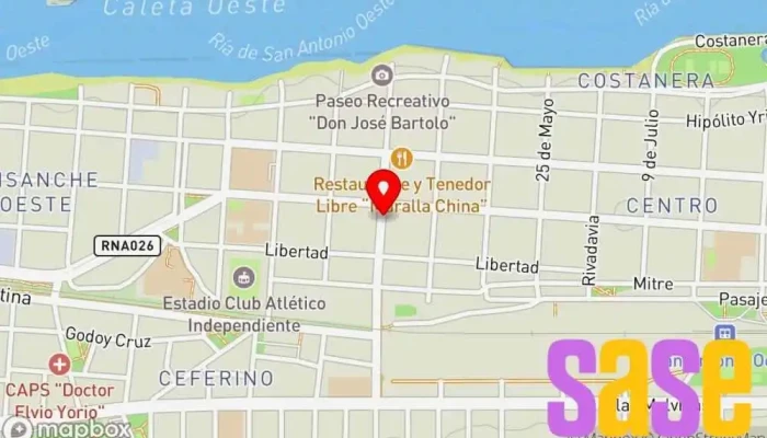 mapa de ELECTROMAT  en San Antonio Oeste