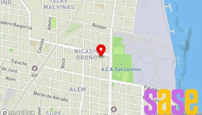 mapa de Electromecánica Delta Tienda de electricidad, Tienda de artículos de fontanería en San Lorenzo