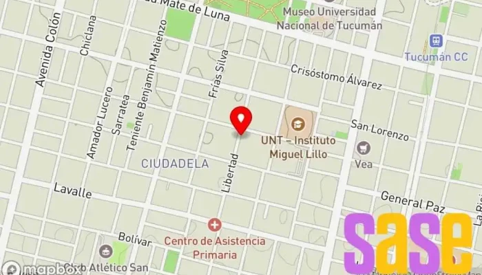mapa de ElectroMecanica Luna Taller mecánico, Taller de reparación de automóviles en San Miguel de Tucumán