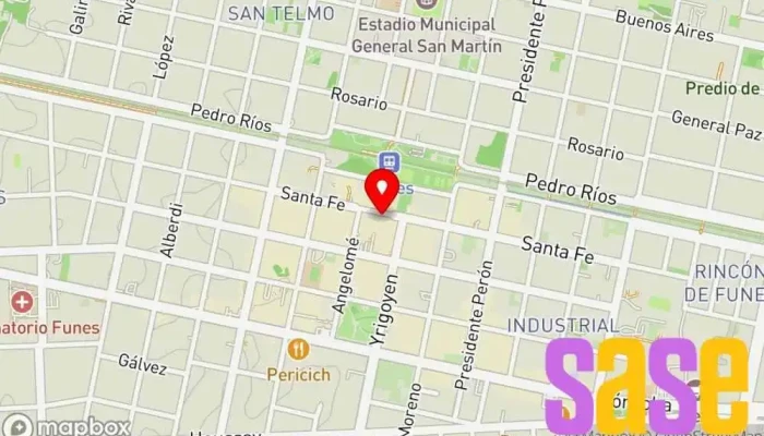 mapa de Electromecanica  en Funes