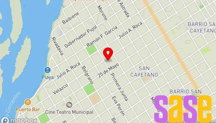 mapa de Electromecanica MERA Comercio en Esquina