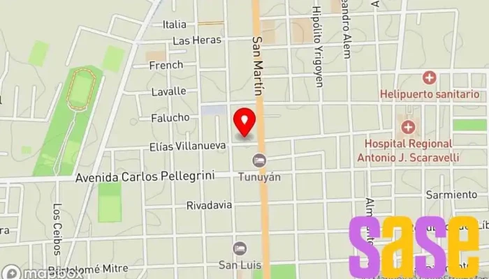 mapa de Electrómecanica Ronda Oficinas de empresa en Tunuyán