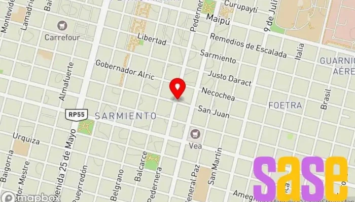 mapa de ELECTROMER Tienda de iluminación en Villa Mercedes