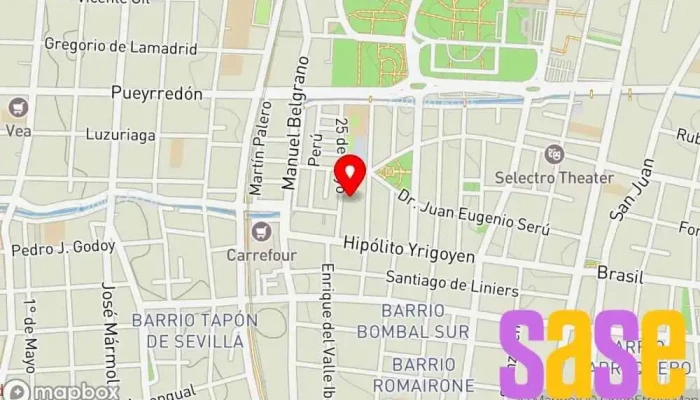 mapa de ElectromolJRM Tienda de electricidad, Proveedor de equipos de iluminación de escenarios en Mendoza