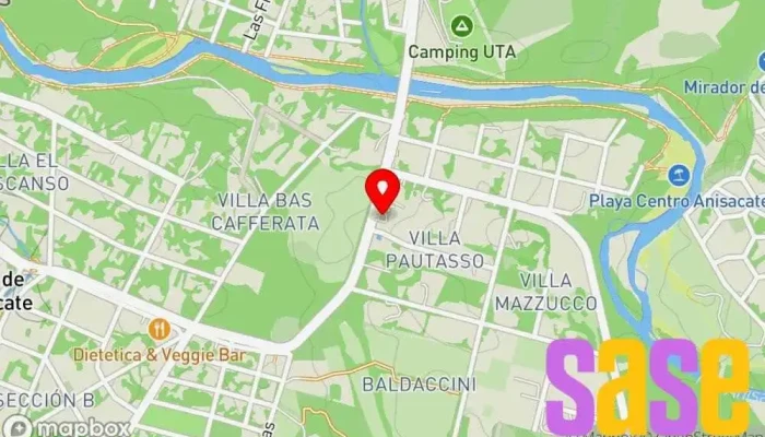 mapa de Electrón Sucursal Anisacate Ferretería en Anisacate