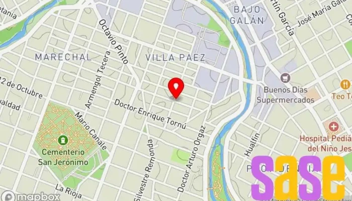 mapa de Electrónica Alberdi Compañía eléctrica en Córdoba