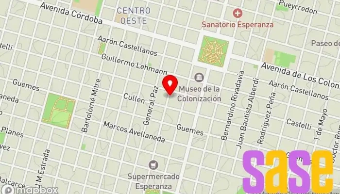mapa de Electronica A.M. Servicio de reparación de televisores en Esperanza