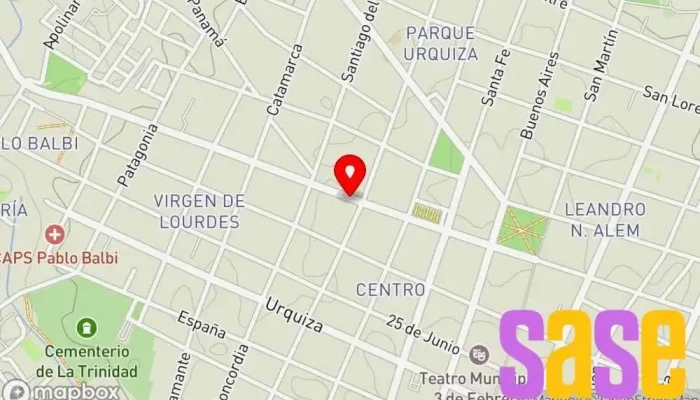 mapa de Electrónica Andreoli Servicio de reparación de televisores en Paraná