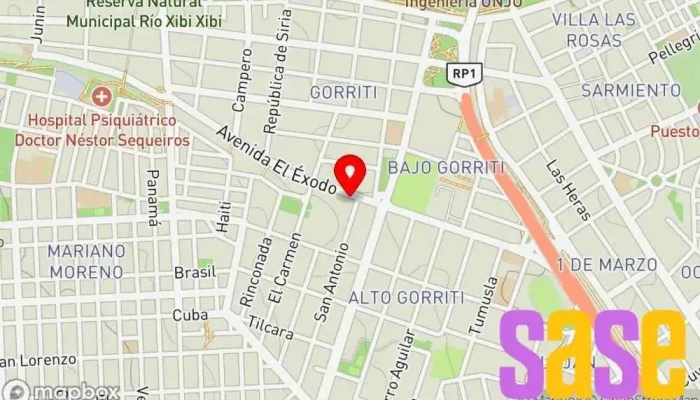 mapa de Electrónica Ariel Servicio de reparación de televisores en San Salvador de Jujuy