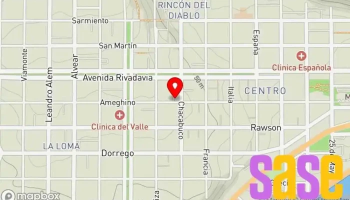 mapa de Electrónica Austral Tienda de componentes electrónicos en Comodoro Rivadavia