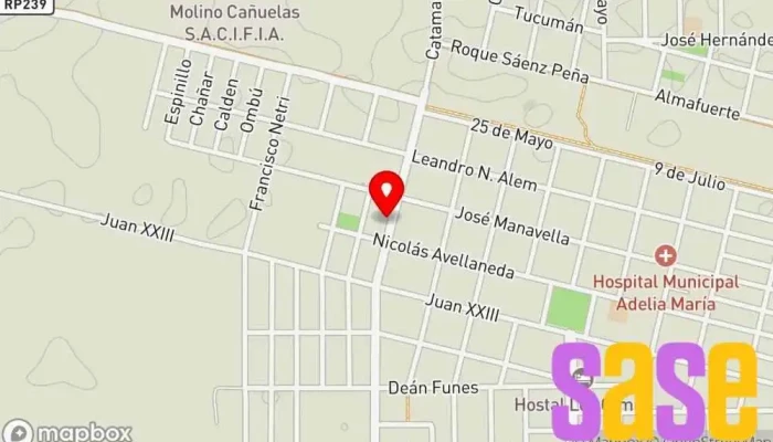 mapa de Electrónica Bessone Servicio de reparación de lámparas en Adelia María