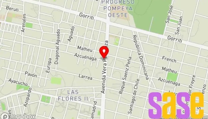 mapa de Electrónica Burne Taller de reparaciones eléctricas en Santa Fe de la Vera Cruz