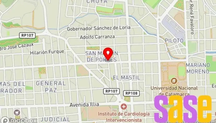 mapa de ELECTRONICA CATAMARCA Establecimiento de reparación de artículos electrónicos en San Fernando del Valle de Catamarca