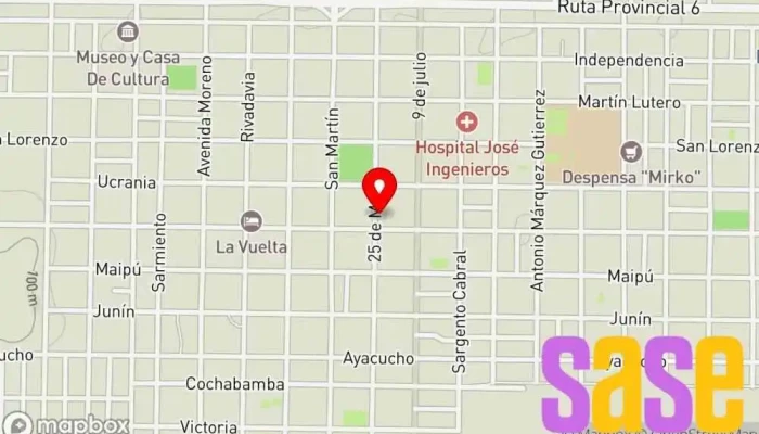 mapa de Electrónica CENTRO Servicio de reparación de lámparas en San Bernardo