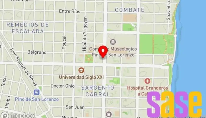 mapa de Electrónica Centro  en San Lorenzo
