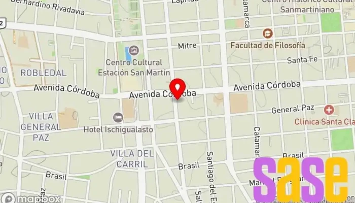 mapa de Electrónica Centro S.R.L. Establecimiento de reparación de artículos electrónicos en San Juan
