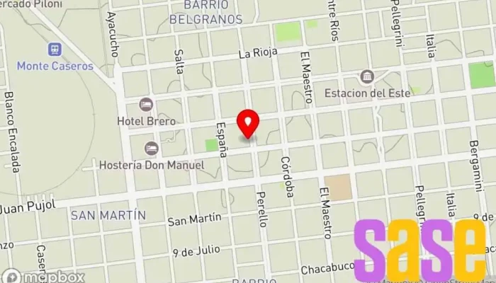 mapa de Electrónica del CENTRO Tienda de artículos para el hogar en Monte Caseros