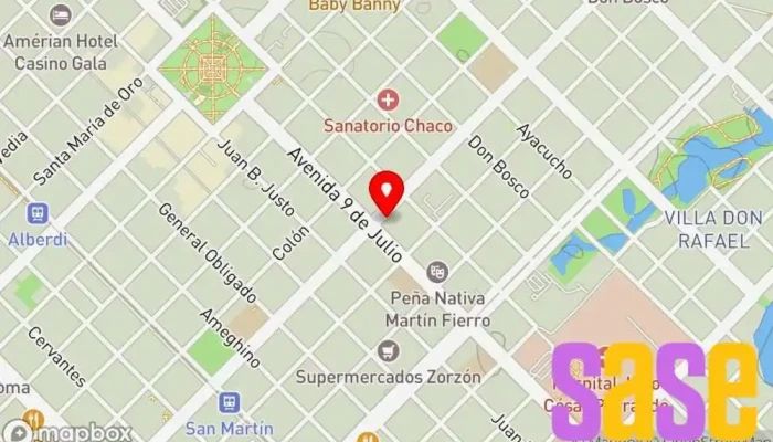 mapa de Electrónica del Nordeste Tienda de informática, Soporte y servicios informáticos en Resistencia