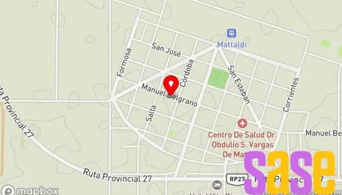 mapa de Electronica Emiliano Tienda de artículos para el hogar en Mattaldi
