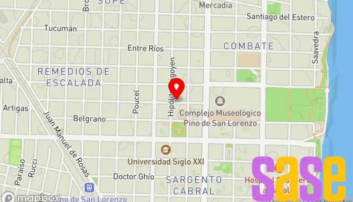 mapa de ELECTRÓNICA GROSSO  en San Lorenzo