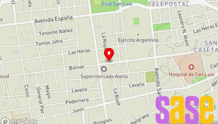 mapa de ELECTRÓNICA HOGAR S.A : SONIDO e ILUMINACIÓN Comercio en San Luis