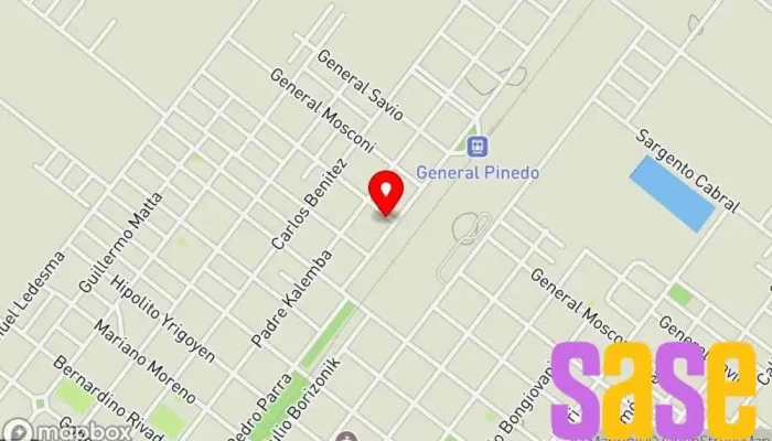 mapa de Electrónica Jorge Sánchez  en Gral. Pinedo