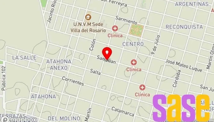 mapa de Electrónica Comercio en Villa del Rosario