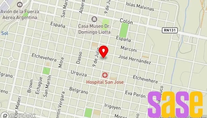 mapa de Electronica masset Establecimiento de reparación de artículos electrónicos en Diamante