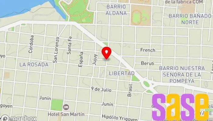 mapa de Electrónica Mercosur Servicio de reparación de electrodomésticos en Corrientes