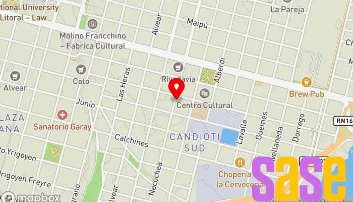 mapa de ELECTRÓNICA MESNY Taller de automóviles en Santa Fe de la Vera Cruz
