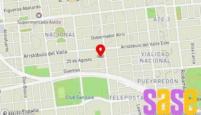 mapa de Electronica nico Servicio de reparación de televisores en San Luis