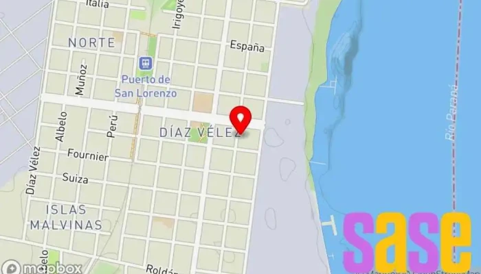 mapa de ELECTRÓNICA NORTE Servicio de reparación de televisores en San Lorenzo