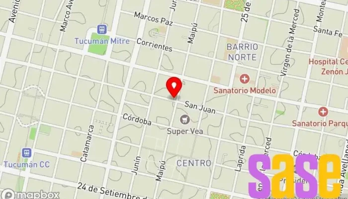 mapa de Electrónica Prieto Tienda de electricidad en San Miguel de Tucumán