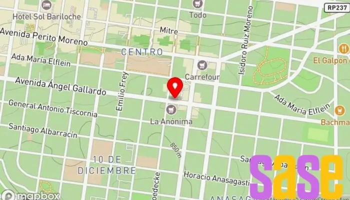 mapa de Electrónica Puma Servicio de reparación de pequeños electrodomésticos en San Carlos de Bariloche