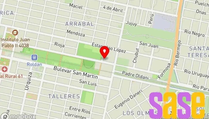 mapa de Electronica Roldan  en Roldán